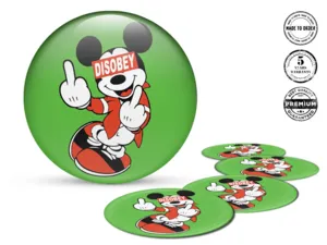 Domed Badges Edition High-Quality Stickers